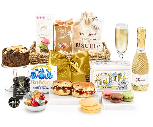 Ultimate Afternoon Tea & Scones Hamper With Prosecco